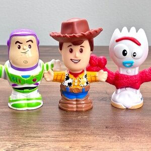 Fisher Price Little People Toy Story WOODY BUZZ LIGHTYEAR FORKY Toy Figures 2018